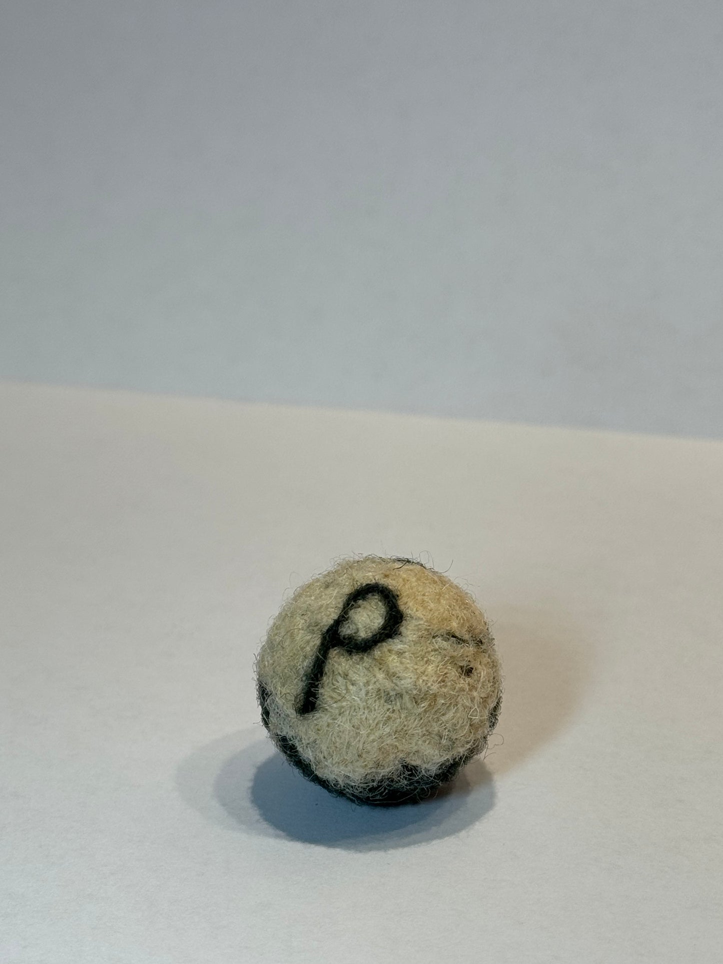 Custom wool cat toy with your pet's name letter