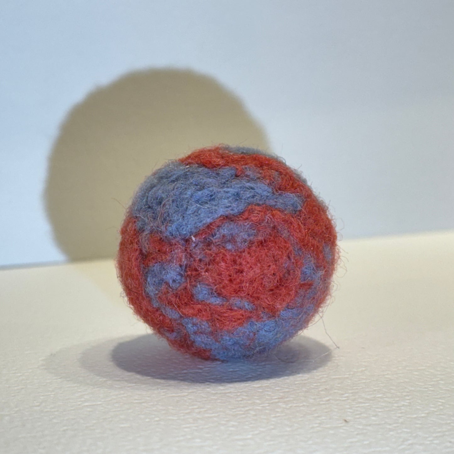 Natural wool ball toy for cats