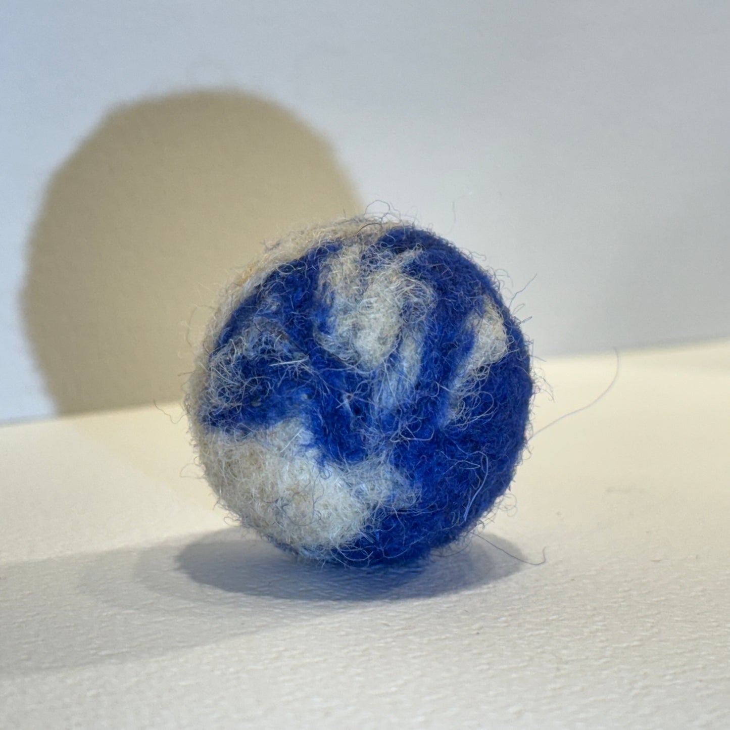 Natural wool ball toy for cats