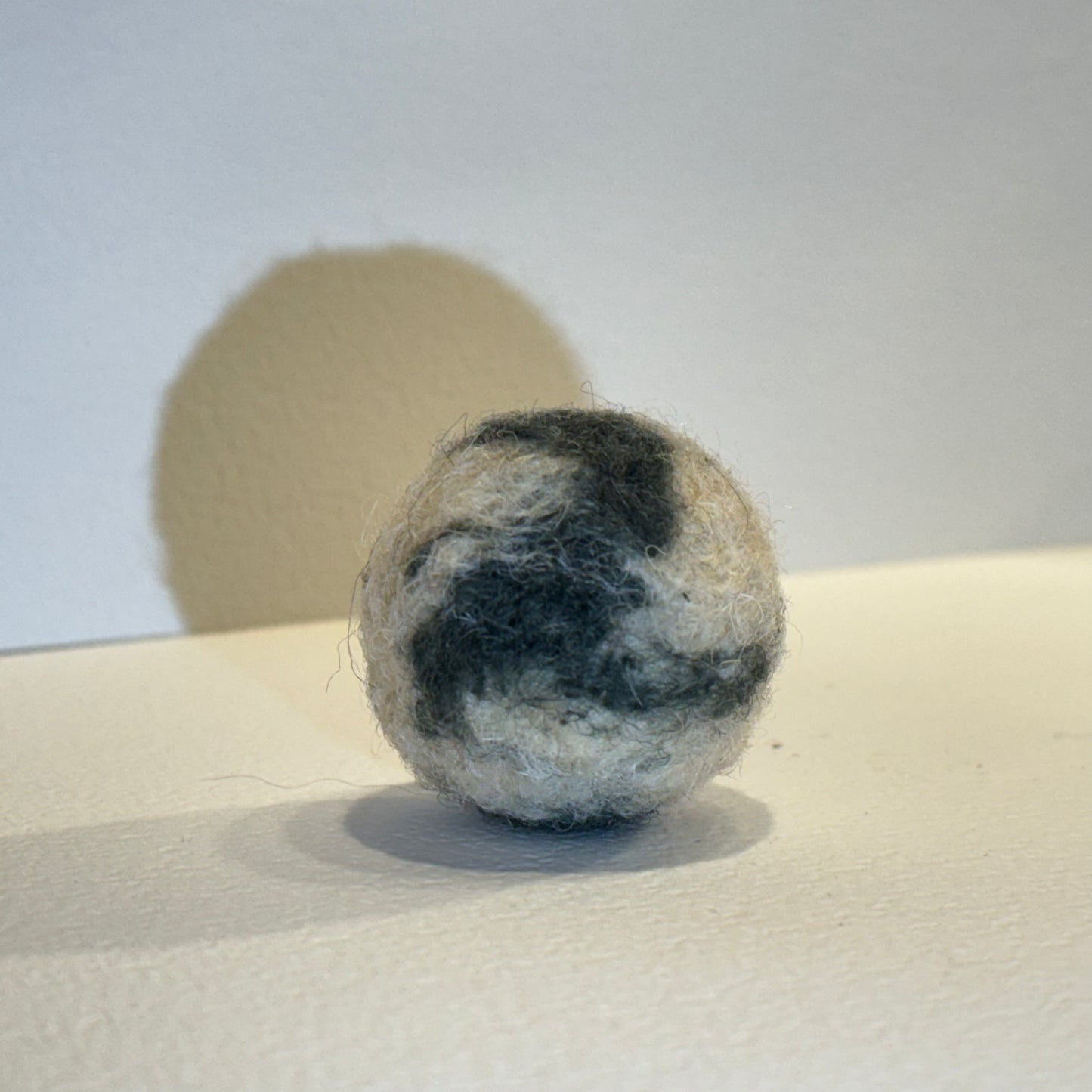 Natural wool ball toy for cats