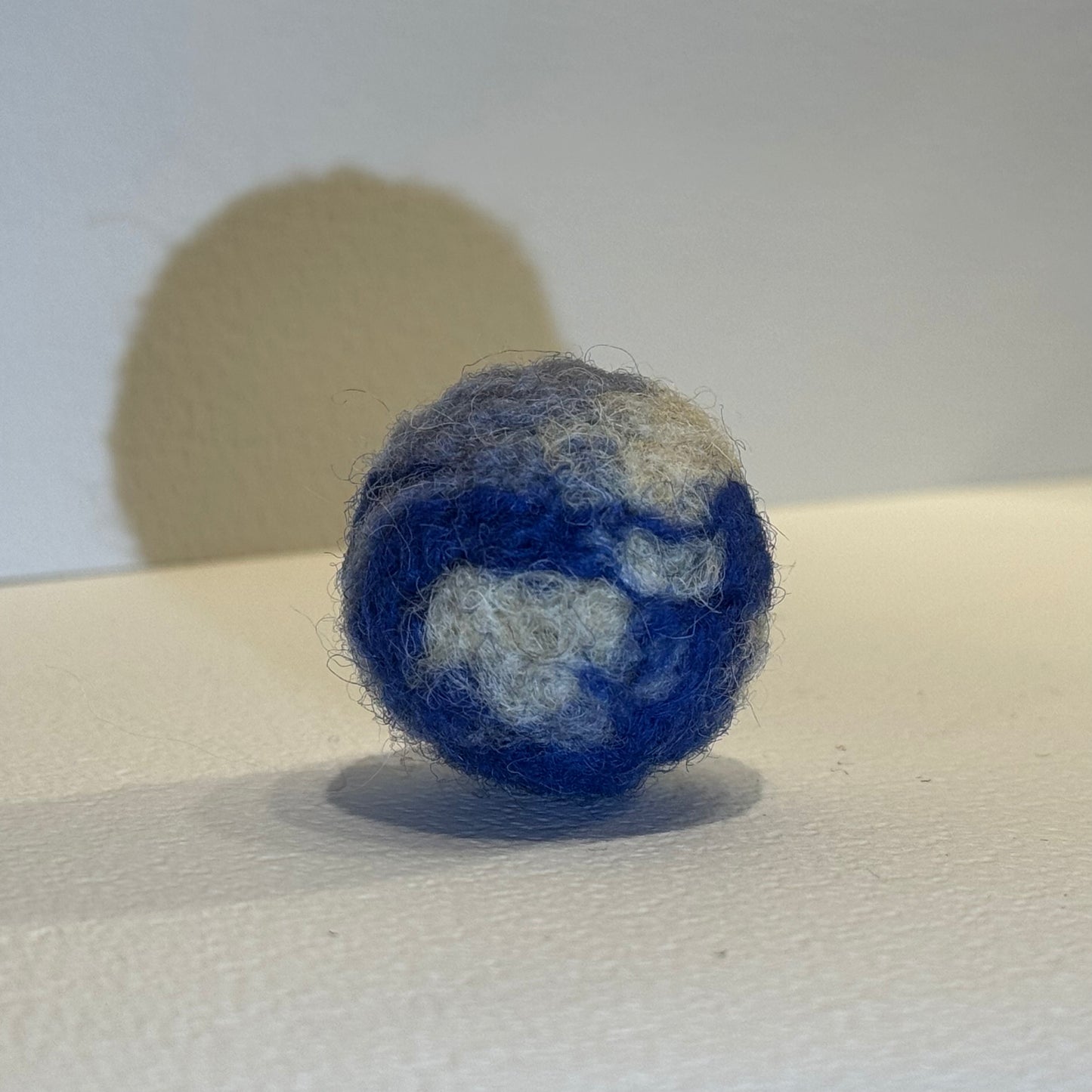 Natural wool ball toy for cats