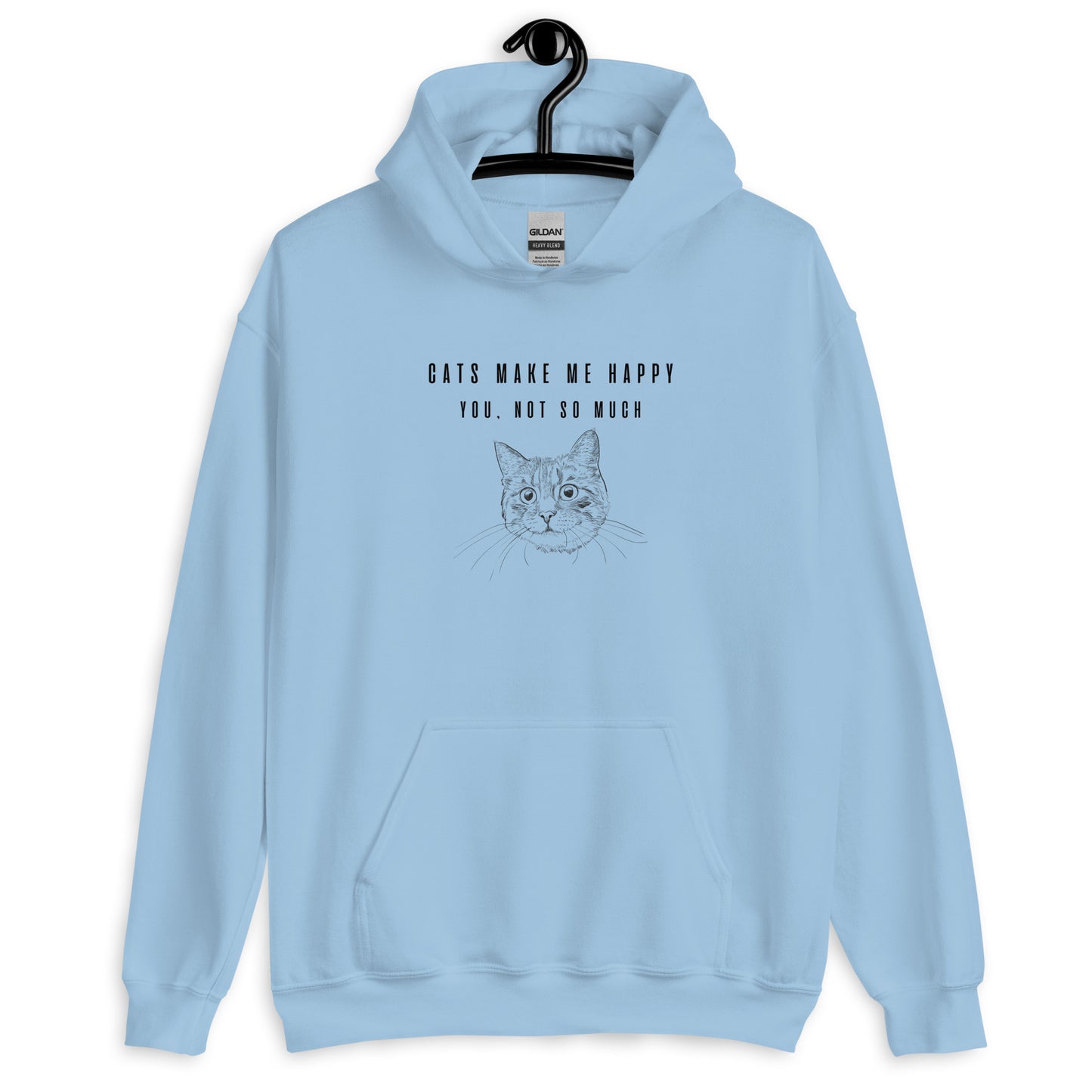 Unisex Hoodie "Cats make me happy"
