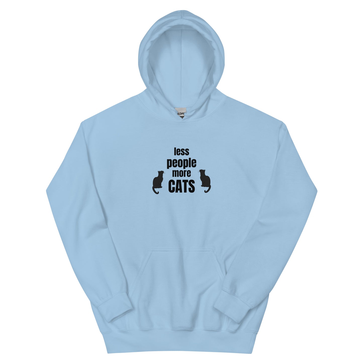 Unisex Hoodie "Less people, more cats"