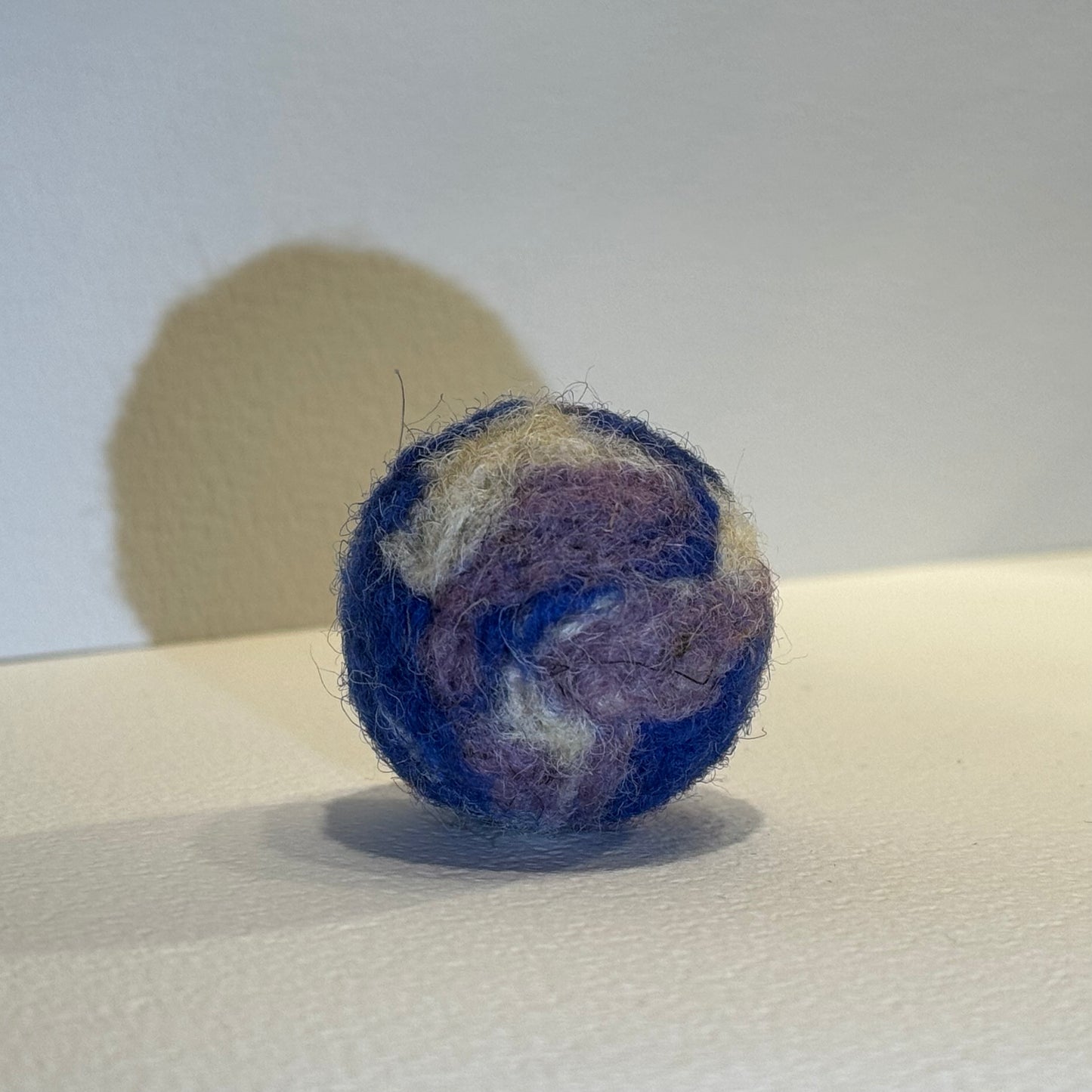 NEW Natural wool handmade ball toy for pets "Marble"