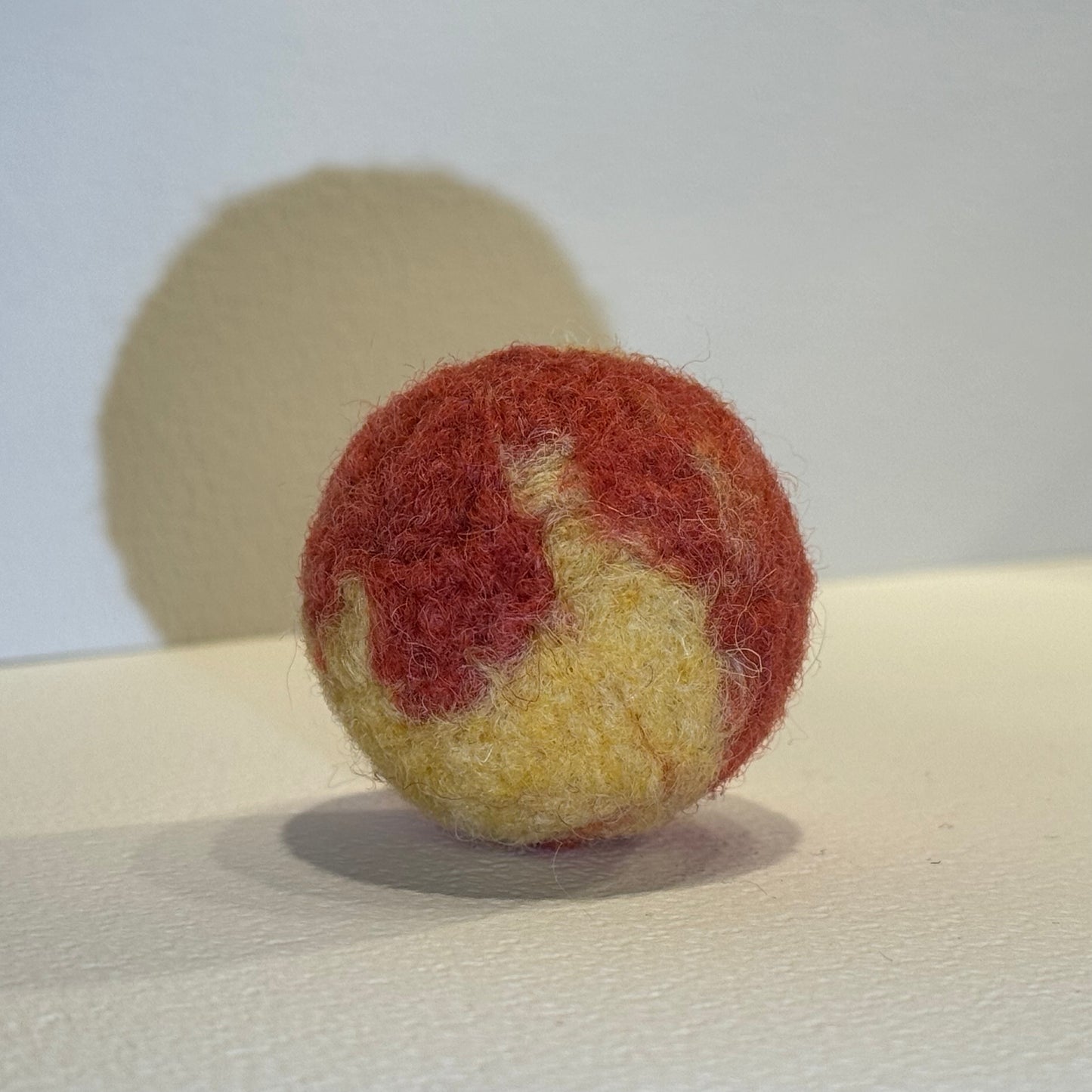 NEW Natural wool handmade ball toy for pets "Marble"