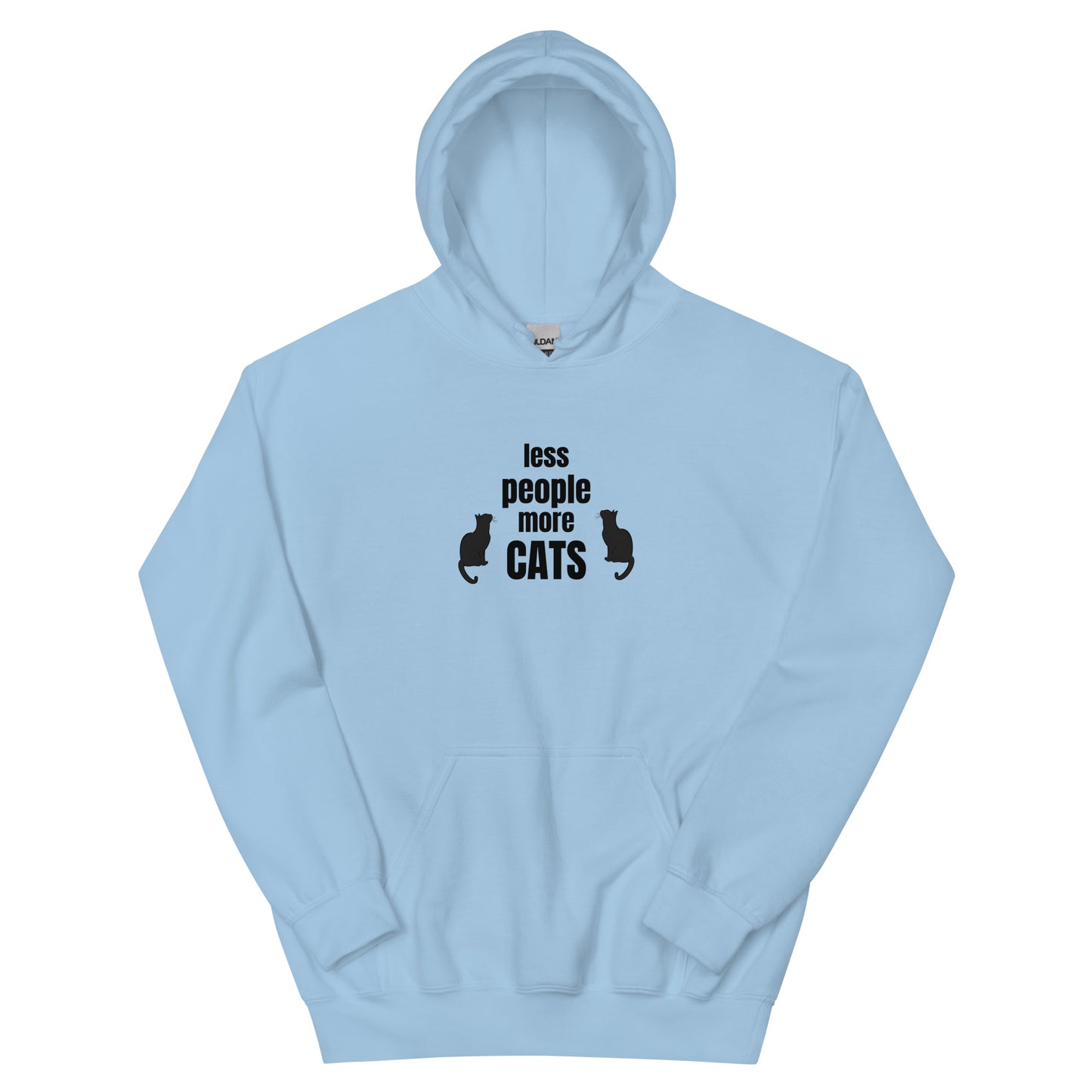 Unisex Hoodie "Less people, more cats"