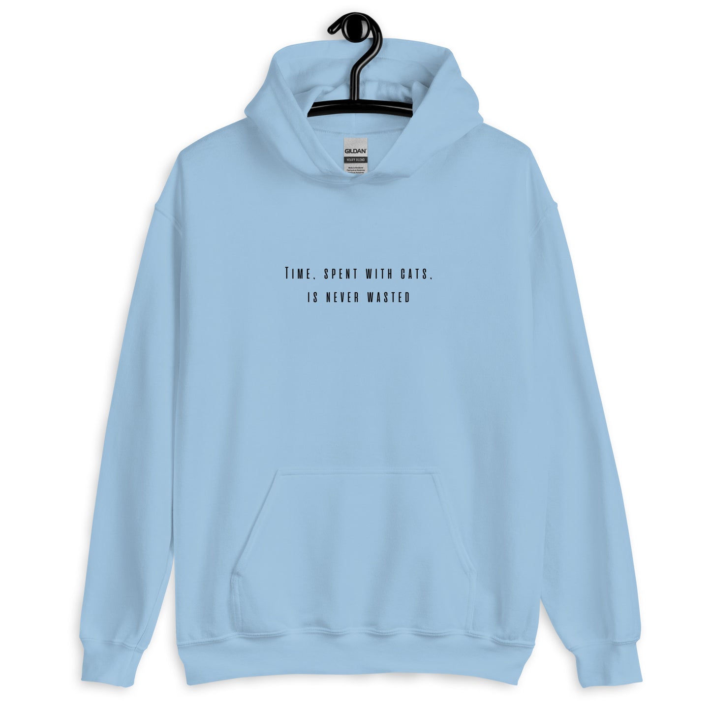 Unisex Hoodie "Time spent with cats is never wasted"