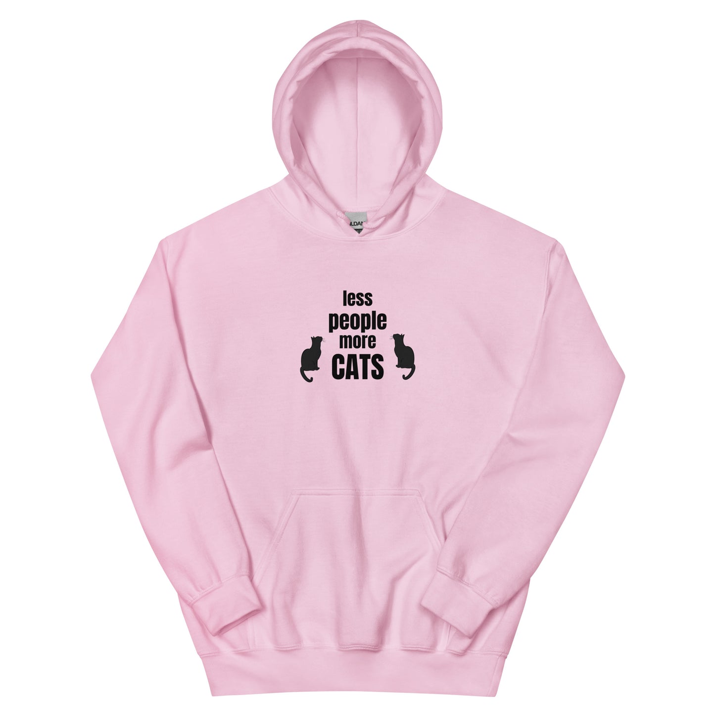 Unisex Hoodie "Less people, more cats"