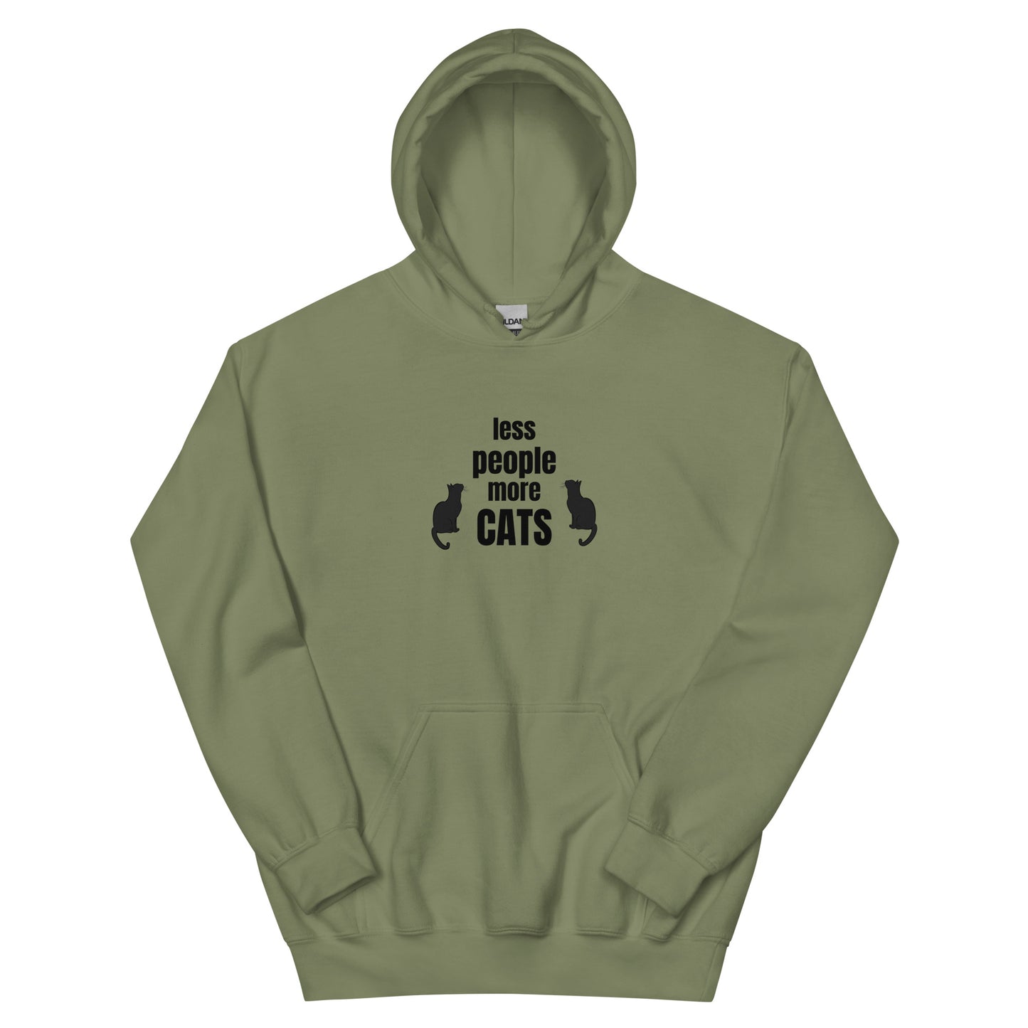 Unisex Hoodie "Less people, more cats"