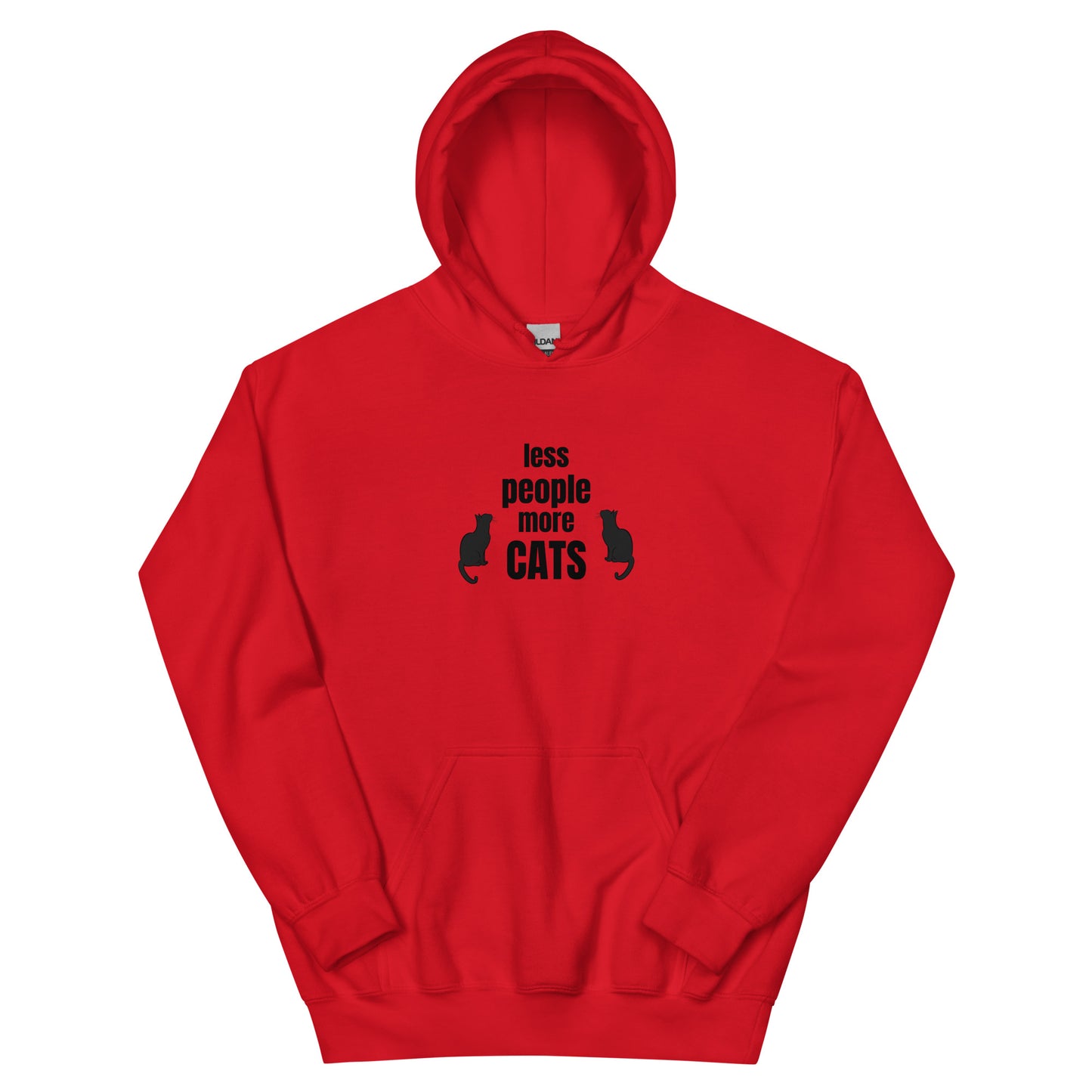 Unisex Hoodie "Less people, more cats"