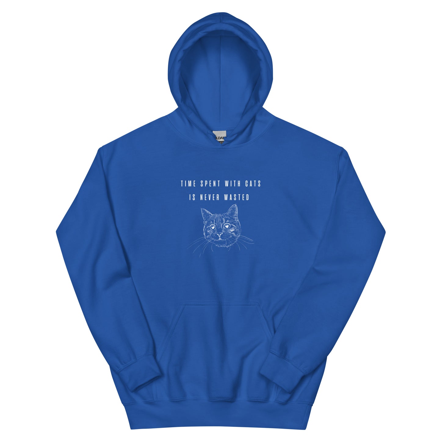 Unisex Hoodie "Time spent with cats is never wasted"