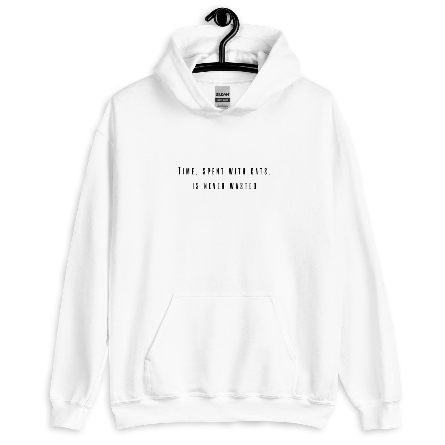 Unisex Hoodie "Time spent with cats is never wasted"